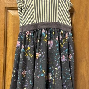 Super Cute Striped and Floral Woman’s Junior’s Summer Dress size XSmall Y2K
